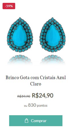 Brincos da moda: azuis estão em alta!